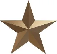 Звезда на памятник ветерану ВОВ из бронзы в Москве (518494)